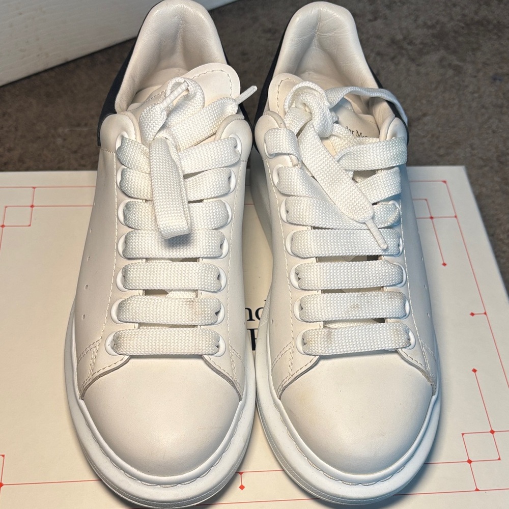 Alexander McQueen White Athletic Shoes